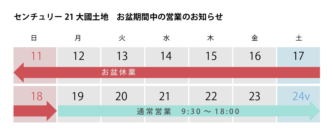 お盆休み2024